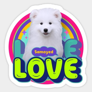 Samoyed dog Sticker